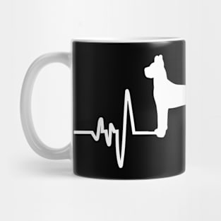 Great Dane Heartbeat For Dog Lovers Mug